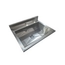 Lavatório com bancada para 01 torneira e Dosador 50cm - Construinox